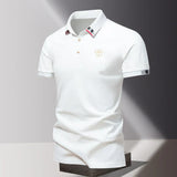 James Oxford Zip Polo Shirt for Men
