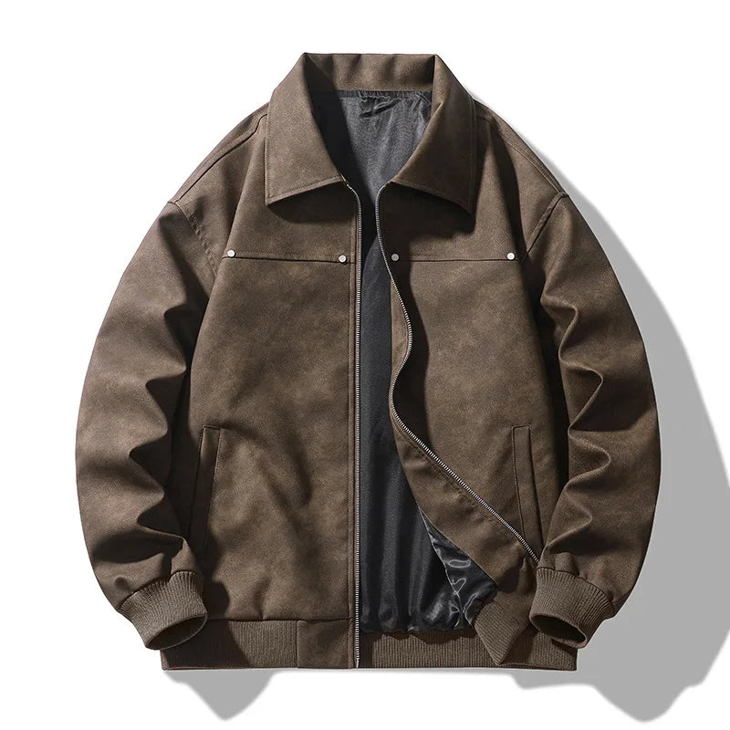 Donovan™ | Leather Bomber Jacket