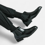 Marcus Elegant Faux Leather Chelsea Boots