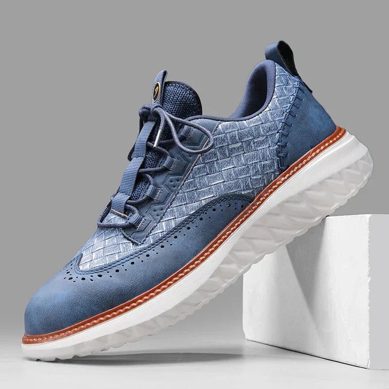 James Oxford Premium Leather Trainers