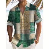 James Oxford Summer Patchwork Shirt for Men
