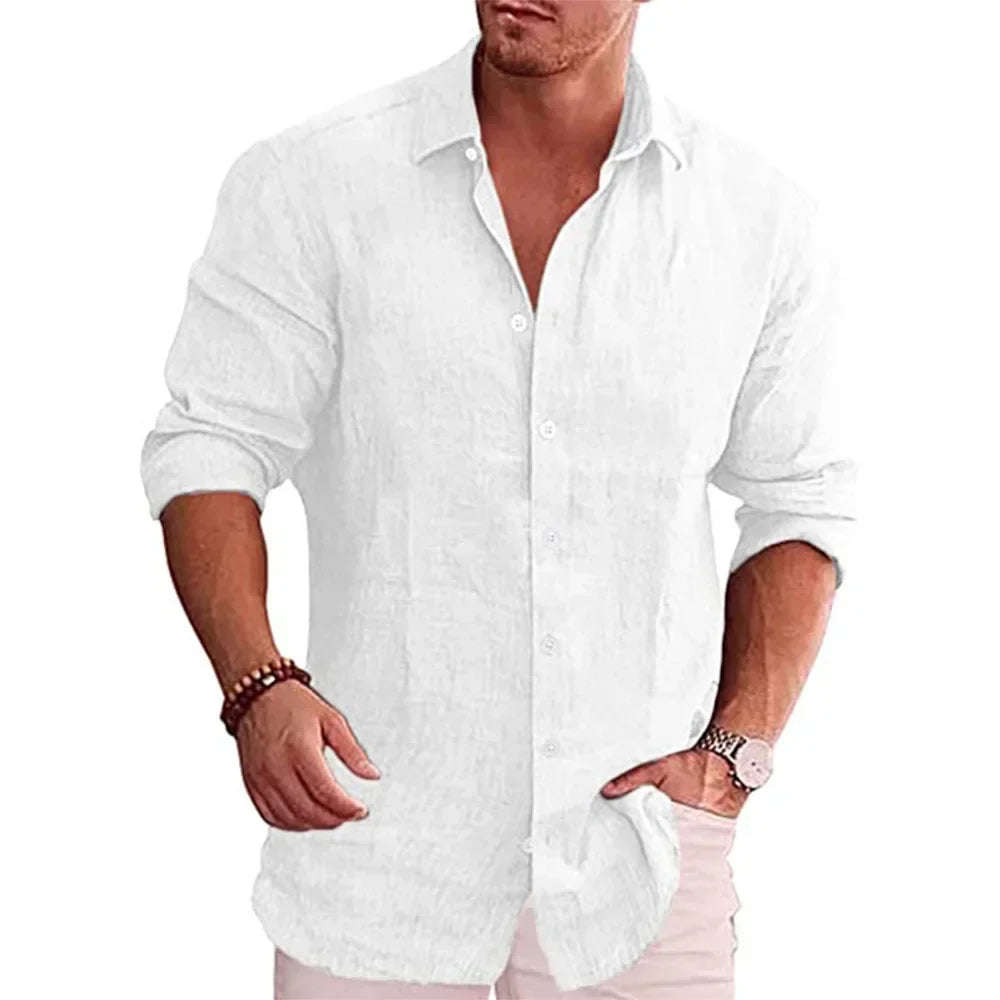 James Oxford Modern Long Sleeve Shirt for Men