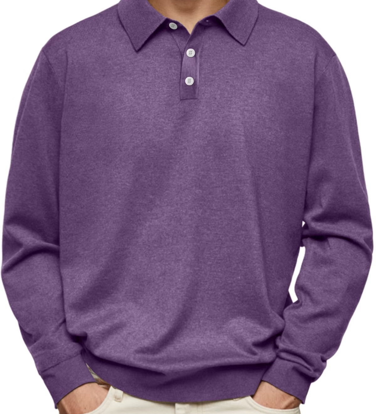 James Oxford Long Sleeve Polo Shirt