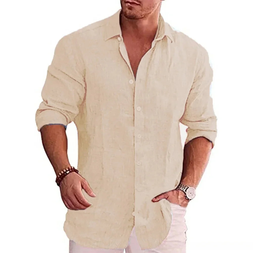 James Oxford Modern Long Sleeve Shirt for Men