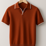 James Oxford Knit Polo Shirt for Men