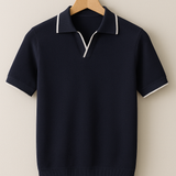 James Oxford Knit Polo Shirt for Men