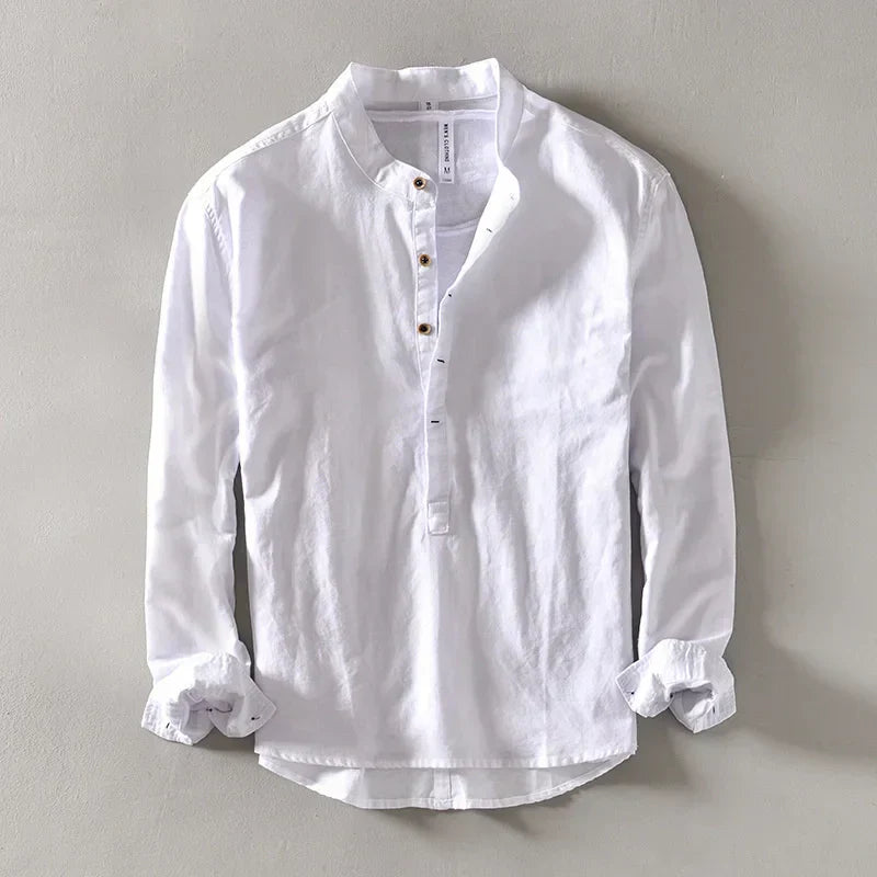James Oxford Linen Shirt for Men