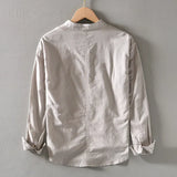 James Oxford Minimalist Linen Shirt for Men