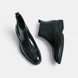 Marcus Elegant Faux Leather Chelsea Boots