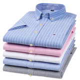 James Oxford Patterned Button-Up Shirt for Men