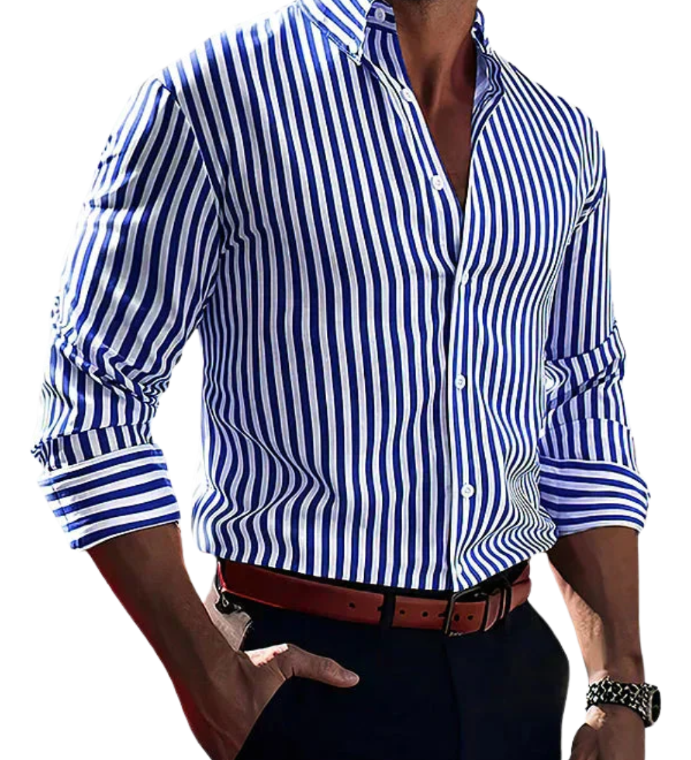 James Oxford Striped Shirt for Men