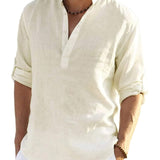 James Oxford Cotton-Linen Shirt for Men