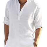 James Oxford Cotton-Linen Shirt for Men