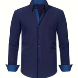 Albert Elegant Lightweight Shirt with Contrast Details