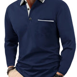 James Oxford Classic Long Sleeve Polo Shirt