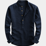 James Oxford Elegant Long Sleeve Shirt for Men
