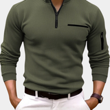 James Oxford Zip Collar Shirt for Men