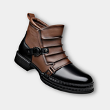 James Oxford Buckle Ankle Boots for Men