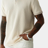 James Oxford Textured Polo Shirt for Men