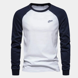 James Oxford Classic Raglan Long Sleeve T-Shirt for Men