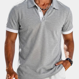 James Oxford Contrast Polo Shirt for Men
