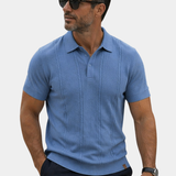 James Oxford Elegant Knit Polo Shirt for Men