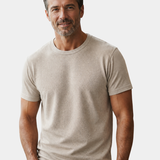 James Oxford Waffle Knit T-Shirt for Men