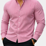 James Oxford Elegant Striped Shirt for Men