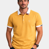 James Oxford Zip Polo Shirt for Men