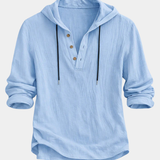 James Oxford Classic Hooded Shirt for Men