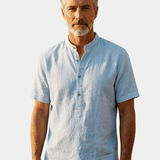 James Oxford Mandarin Collar Shirt for Men