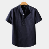 James Oxford Roll Neck T-Shirt for Men