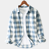 James Oxford Cotton Checked Shirt for Men