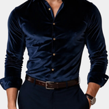 James Oxford Velvet Shirt for Men
