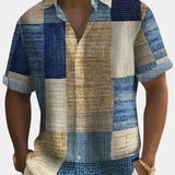 James Oxford Summer Patchwork Shirt for Men