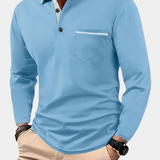 James Oxford Classic Long Sleeve Polo Shirt