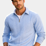 James Oxford Elegant Knit Polo Shirt for Men