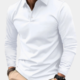 James Oxford Classic Long Sleeve Polo Shirt for Men