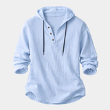 James Oxford Elegant Hooded Shirt for Men