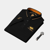 James Oxford Contrast Collar Polo Shirt for Men