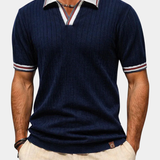 James Oxford Classic Knit Polo Shirt for Men