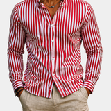 James Oxford Classic Striped Shirt for Men