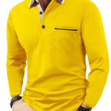 James Oxford Classic Long Sleeve Polo Shirt