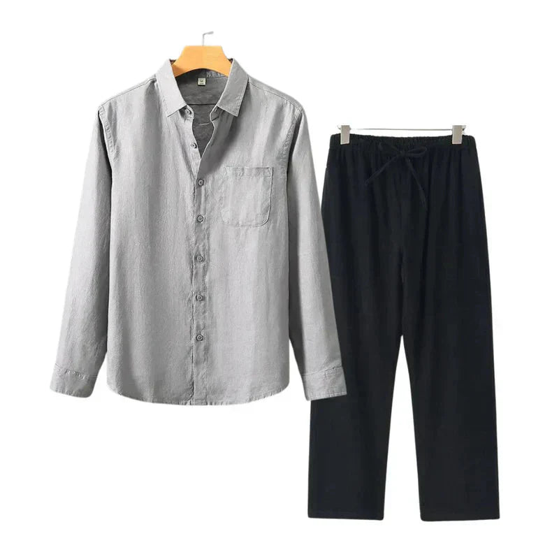 Navora Linen Long Sleeve Set
