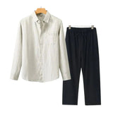 Navora Linen Long Sleeve Set