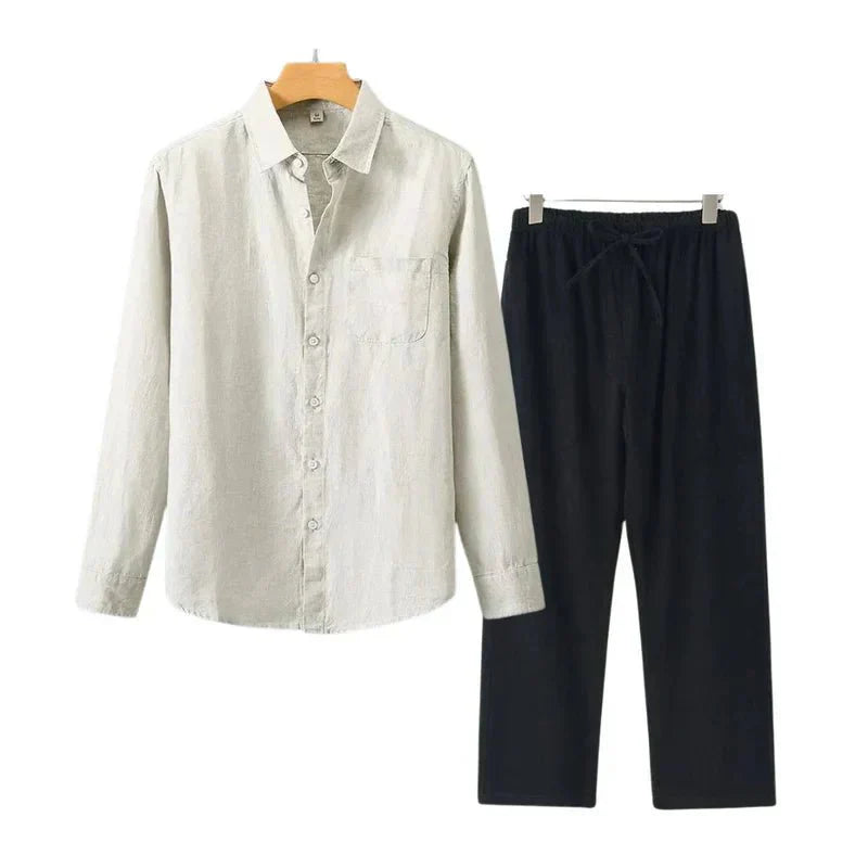 Navora Linen Long Sleeve Set