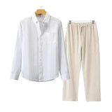 Navora Linen Long Sleeve Set