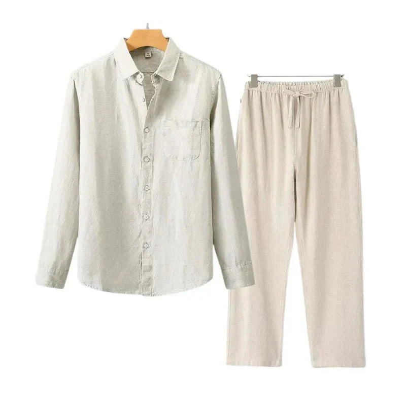 Navora Linen Long Sleeve Set