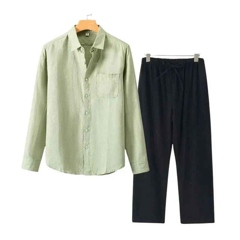 Navora Linen Long Sleeve Set