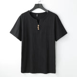 Castello Linen Button Tee